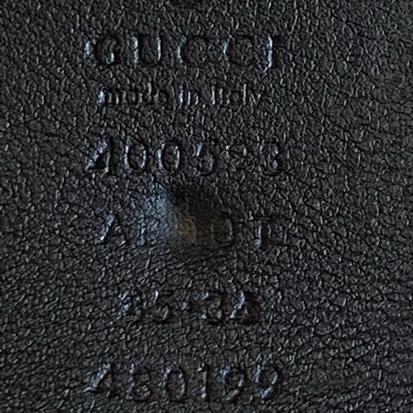 Black Gucci leather Belt size 85 width 3 inches - Picture 2 of 3